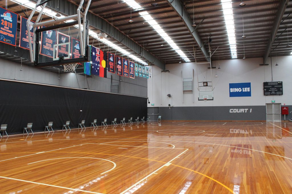 Local basketball community at the courts